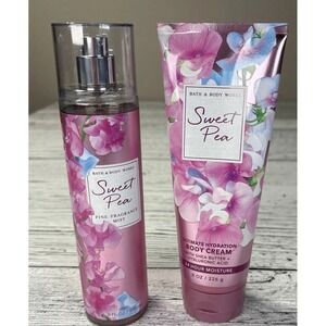 Bath and Body works   SWEET PEA Ultra Shea Body Cream Moisturizer 8 Fl oz
